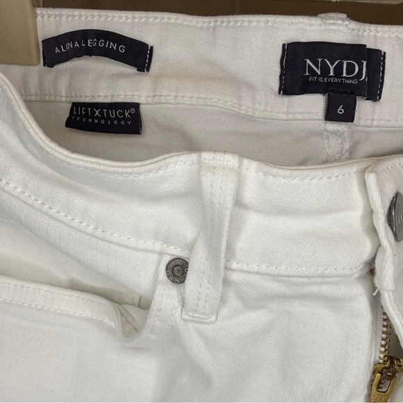 NYDJ Alina Women's White Jeans - Picture 3 of 5